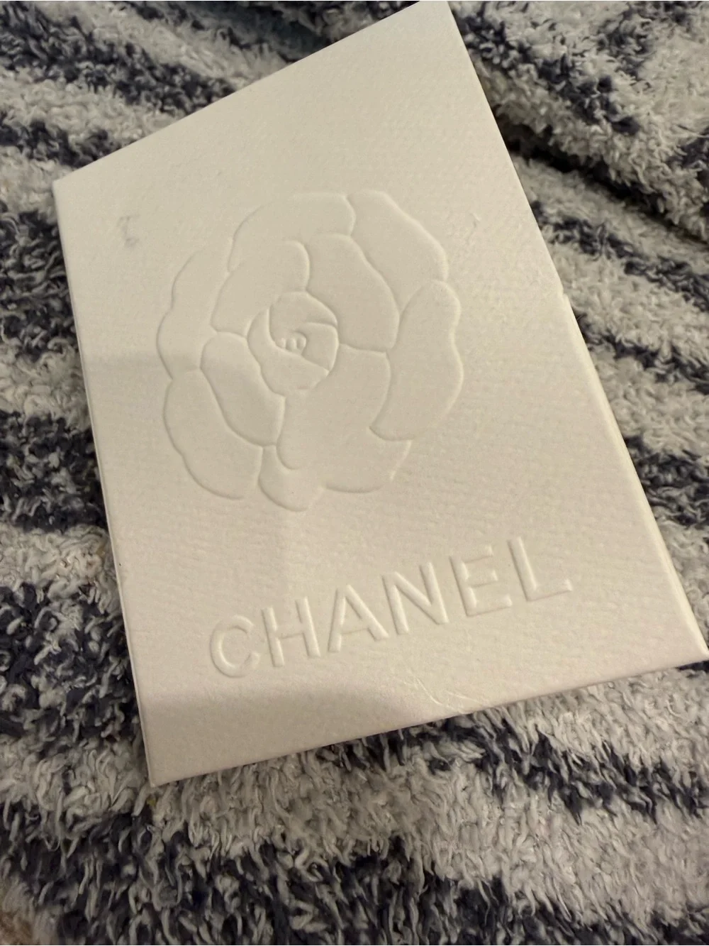 CHANEL Gold and Black Logo Drop Earrings